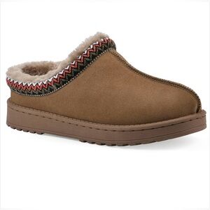 White Mountain ICEBIN CLOG Women’s 9.5/10 
NWT Chestnut Faux Suede